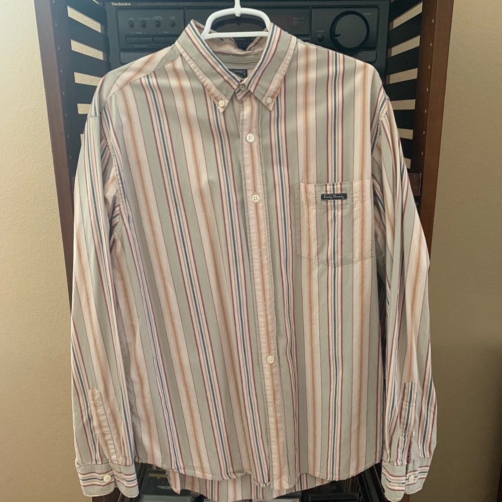 Vintage Lucky Brand Striped Buttoned Shirt